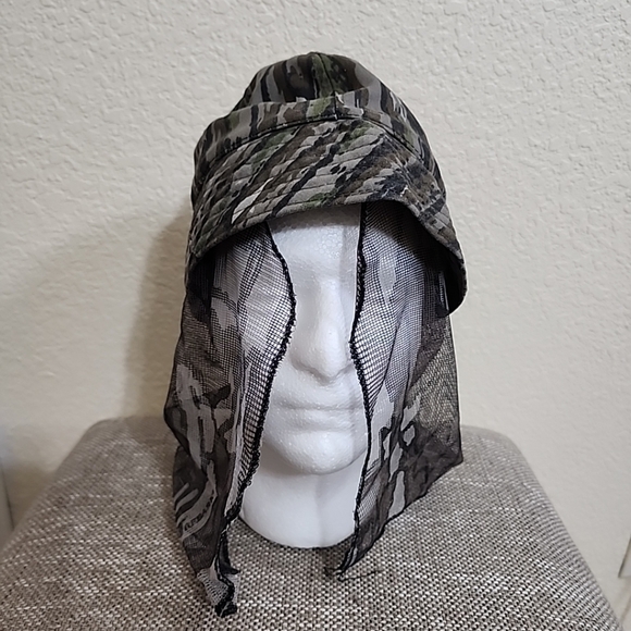 Vintage Original Jones Water Repellent Bucket Hat Camo/mesh Made in USA Sz S Kid - Picture 1 of 7